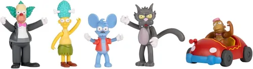 Vista 8 de The Simpsons - Juego de figuras de 2.5 pulgadas de Krusty The Clown Show Set