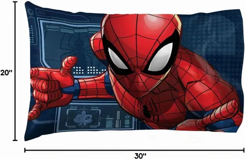 Vista 3 de Jay Franco Marvel Spiderman - Juego de 1 funda de almohada, ropa de cama súper suave de doble cara para niños (producto oficial de Marvel)