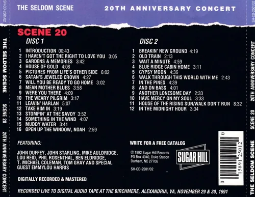 Vista 2 de Seldom Scene - 20th Anniversary Concert / Various