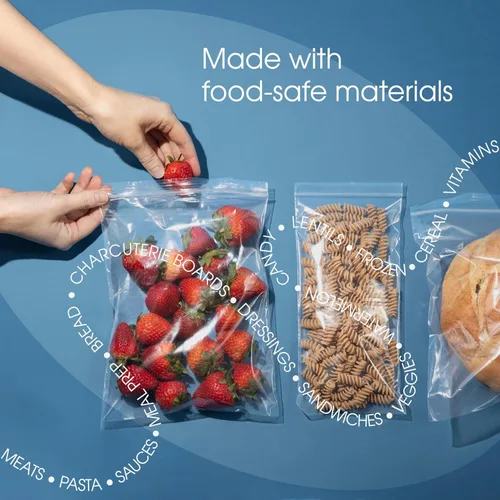 Vista 4 de Spartan Industrial - Bolsas pequeñas con cremallera de 1 x 1 pulgada (1000 unidades) - Mini bolsas de polietileno transparentes con cierre