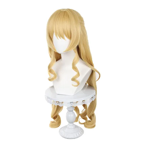Vista 12 de Genshin Impact - Peluca de cosplay de anime con gorra de peluca gratis (Ayaka)