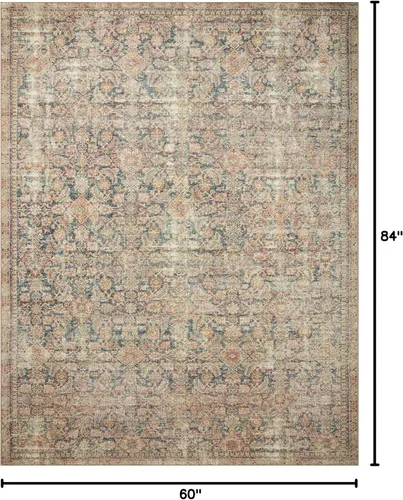 Vista 98 de Loloi Angela Rose Aubrey Collection AUB-02 - Alfombra decorativa de 2 pies 3 pulgadas x 3 pies 9 pulgadas, altura de pelo 0,19 pulgadas, diseño