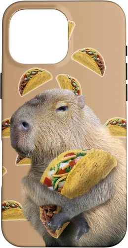 Vista 19 de Capybara Capybaras Eating Taco - Carcasa para iPhone 17