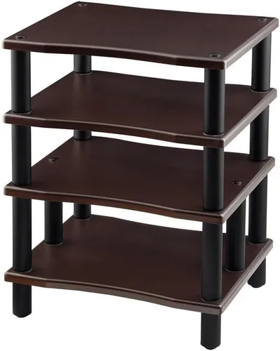 Vista 8 de Monolith - Soporte de audio con estante de 4 niveles, almacenamiento abierto, diseño modular, resistente, compatible con Bose, Polk, Sony, Yamaha