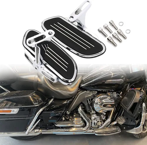 Vista 10 de Tabla de piso para pasajero de motocicleta Streamliner con kit de soporte de montaje Compatible con Harley Touring, Road Glide, Street Glide, Road