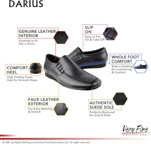 Vista 6 de Very Fine Men's Darius Ballroom Waltz Latin Salsa Rhythm Loafer