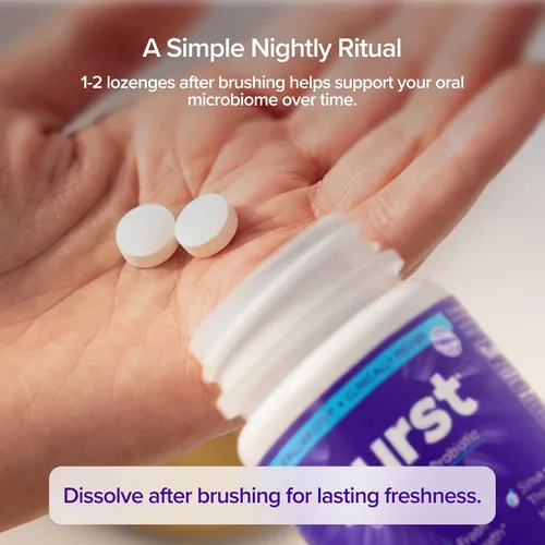 Vista 6 de Burst Probióticos dentales (45 unidades) Probióticos orales para dientes y encías Sistema inmunológico y apoyo sinusal Promueve la salud