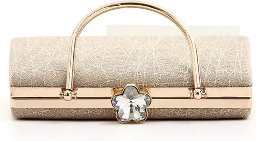 Vista 3 de Pequeñas bolsas de fiesta de noche para mujer bolso de mano brillante bolso de mano bolso de hombro cadena desmontable medallón de diamantes