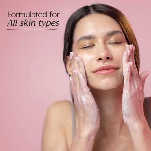 Vista 6 de Alteya Organics Lavado facial orgánico certificado USDA Cuidado de la piel 8.5 fl oz/8.5 fl oz Bio Damascena galardonado limpiador facial con aceite