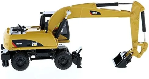 Vista 5 de Para CAT M318D Rueda Excavadora Estaño Caja Versión 1/87 DIECAST Modelo CAR Truck