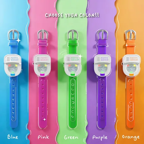 Vista 7 de Reloj recordatorio de hora para ir al baño para niños, talla única , Azul