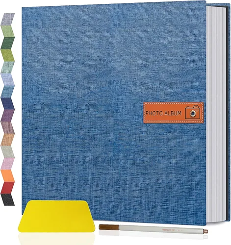Vista 44 de Popotop Álbum de fotos grande autoadhesivo 4x6 5x7 8x10 Álbum de recortes DIY Libro de imágenes, Regalos para mamá, familia, bebé y boda