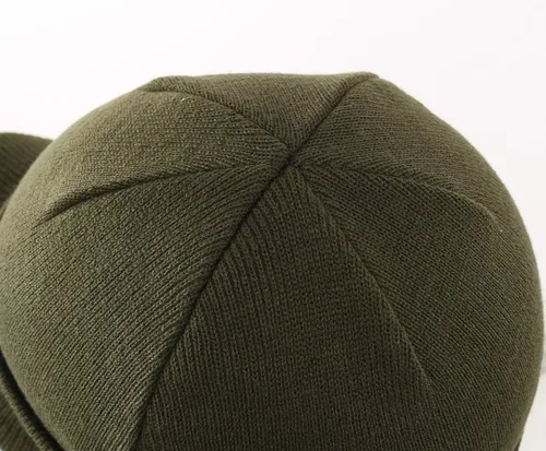 Vista 60 de Home Prefer - Gorro de invierno para hombre con visera, cálida y doble punto.