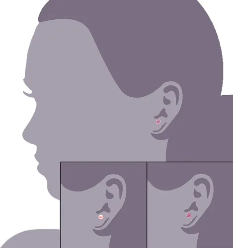 Vista 52 de JewelrieShop - Juego de aretes de tuerca de acero inoxidable con circonitas cúbicas y perlas de imitación, 3 pares de 0.236 in