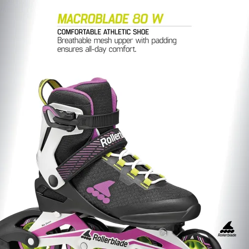 Vista 4 de Rollerblade Macroblade 80 - Patines en línea para adultos, para fitness, para mujer, patines Performance