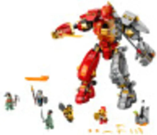 Vista 2 de LEGO NINJAGO Fire Stone Mech 71720 Kit de construcción con mecha ninja (968 piezas)