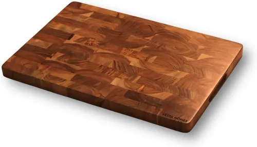 Vista 11 de Vesta Homes Tabla de Cortar de Madera de Fibra Final 15 x 10 pulgadas Tabla de Cortar y Servir/Bloque para Verduras, Frutas, Queso y Charcutería