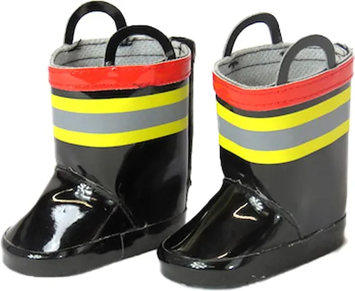 Vista 2 de American Fashion World Mocasines negros para muñecas de 18 pulgadas Calidad premium y diseño moderno Zapatos de muñeca Moda de zapatos