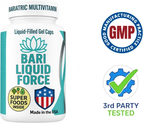 Vista 4 de Multivitamínico post bariátrico con cápsulas blandas líquidas de hierro, 60