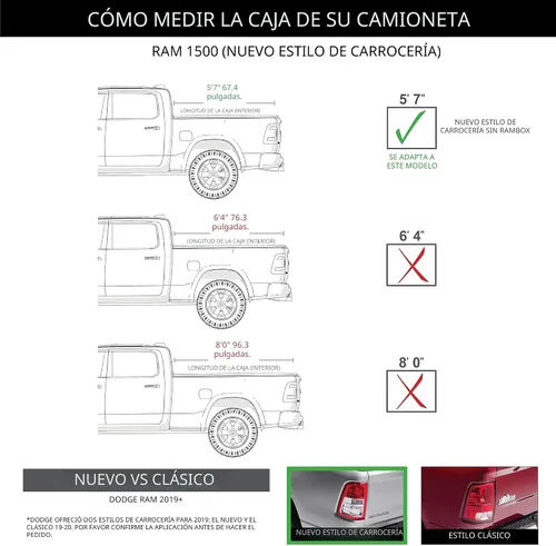 Vista 2 de RealTruck Extang Trifecta 2.0 - Cubierta plegable para batea de camioneta 92421 Compatible con Dodge Ram 1500 2019 - 2025