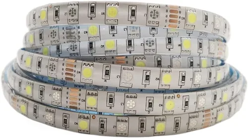 Vista 3 de 5050 RGBW RGB+blanco frío (6000K-7000K) 150RGB+150White LED 16.4 ft 16.4ft 60LEDs/m Cinta LED multicolor IP65 revestimiento de silicona impermeable