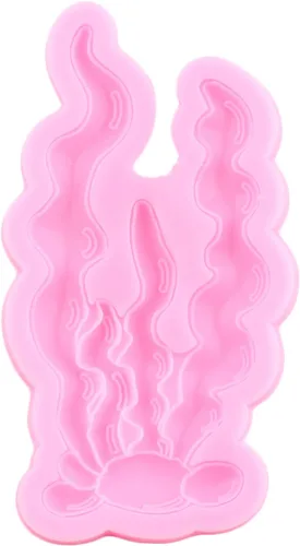 Vista 7 de Molde de silicona para algas marinas, juego de 4 moldes para fondant de coral marino