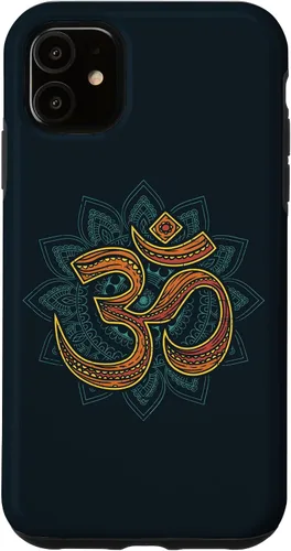 Vista 8 de Funda con diseño de mandala espiritual Om para iPhone 17