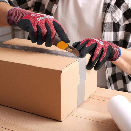 Vista 7 de KAYGO ANSI A4 Cut Resistant Gloves, Level 4 Abrasion Resistant Work Gloves