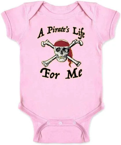Vista 11 de Pop Threads Nautical Skull and Crossbones Bandana T-Shirt Baby Bodysuit Infantil Negro