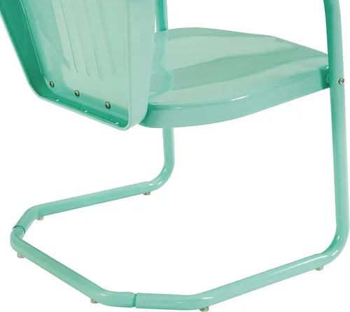 Vista 14 de Crosley Furniture CO1001A-AQ Griffith - Silla retro de exterior, de metal