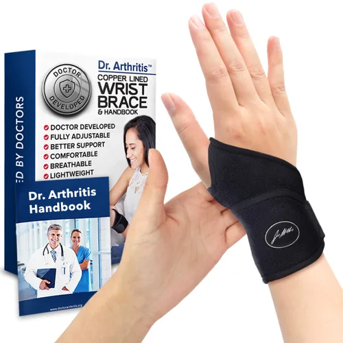 Vista 13 de Muñequera desarrollada por doctor, envolturas de muñeca para artritis del túnel carpiano, tendinitis, soporte de mano, ideal para fitness