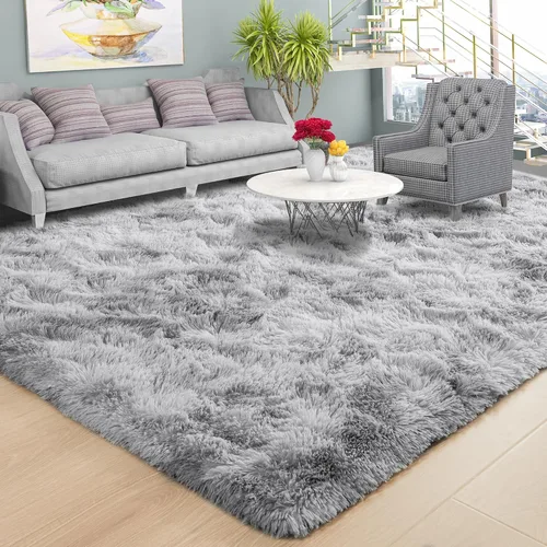 Vista 36 de Foxmas Alfombras de Área Suaves y Esponjosas para Dormitorio, Habitación de los Niños, Alfombra de Guardería de Felpa Peluda, Alfombras Peludas