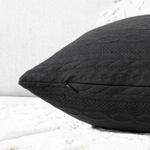 Vista 4 de YAERTUN - Juego de fundas de almohada decorativas muy suaves con diseño moderno en relieve