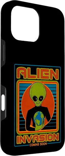 Vista 51 de Funda para iPhone 13 Pro Max Alien Invasion 1984 Tech Noir Distopía