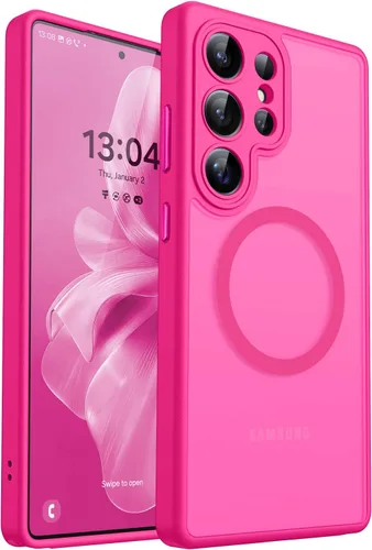Vista 40 de CANSHN Funda diseñada para Samsung Galaxy A16-5G [protección completa de la cámara] [compatible con Magsafe] funda protectora trasera translúcida