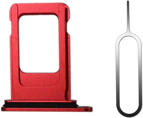 Vista 4 de Bandeja para tarjeta SIM con ranura de soporte nano con junta de goma impermeable de repuesto y eyector de pines para iPhone XR