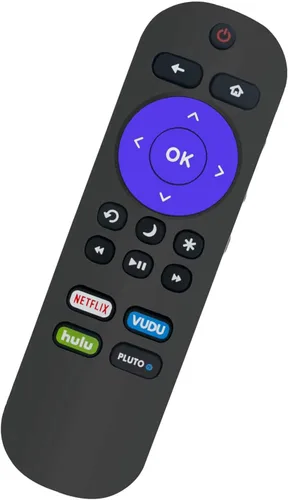 Vista 4 de Control remoto compatible con todos los controles remotos Philips ROKU TV (Philips Roku101018E0016 Remote)