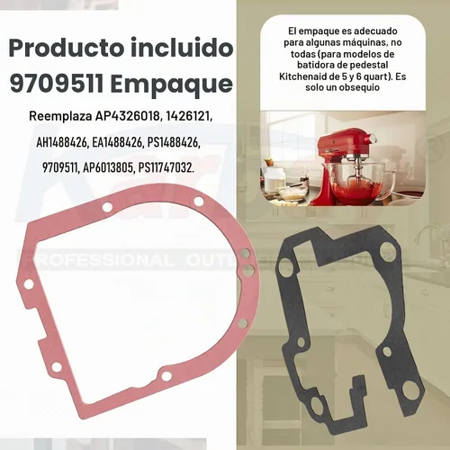 Vista 7 de Grasa de grado alimenticio de 4 onzas para batidora de pie Kitchen Aid, ampliamente utilizada en la mayoría de batidoras de cocina, lubricante