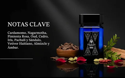 Vista 6 de French Factor Will of Man Absolute Eau de Parfum para hombre (3.4 onzas líquidas) Perfume Oriental Oud de alta calidad de larga duración Colonia