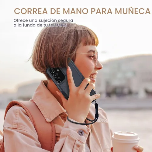 Vista 4 de Funda para Samsung Galaxy S24 FE, Cuerpo Completo Resistente de Servicio Pesado Robusta a Prueba de Golpes Funda Protectora para Teléfono con Correa