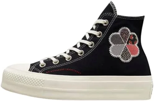Vista 3 de Converse Chuck All Star Lift - Tenis para mujer con diseño de patchwork Sz 7, Varios