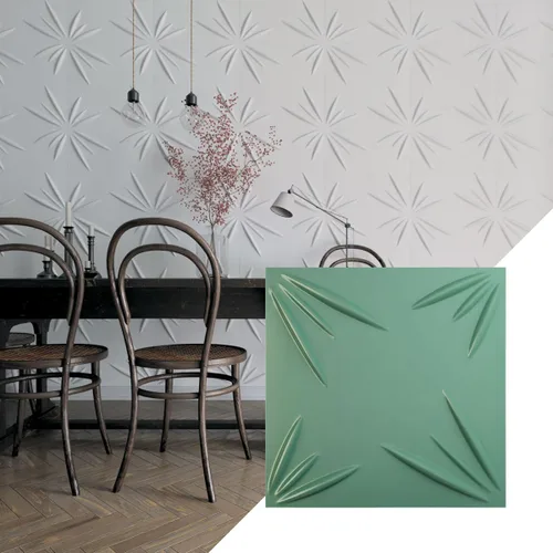Vista 44 de Ekena Millwork WP20X20INWH 19 5/8 pulgadas de ancho x 19 5/8 pulgadas de alto Inula EnduraWall Decorativo 3D Panel de Pared Cubre 2.67 pies cuadrados