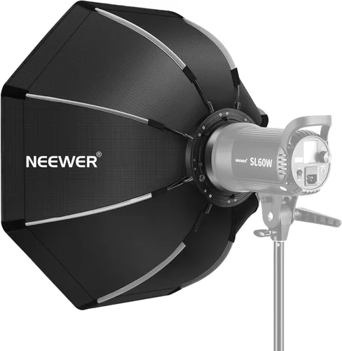 Vista 8 de NEEWER Caja de luz octogonal de liberación rápida, con montaje Bowens, bolsa de transporte compatible con Neewer CB60 CB100 CB150 Vision 4