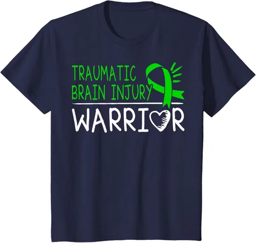 Vista 68 de Camiseta de lesión intracraneal - Camiseta de conciencia TBI, Negro, S