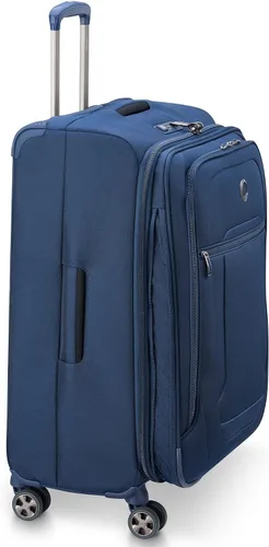 Vista 6 de DELSEY PARIS Helium DLX Softside - Maleta expandible con ruedas giratorias, azul marino, a cuadros, mediano de 25 pulgadas