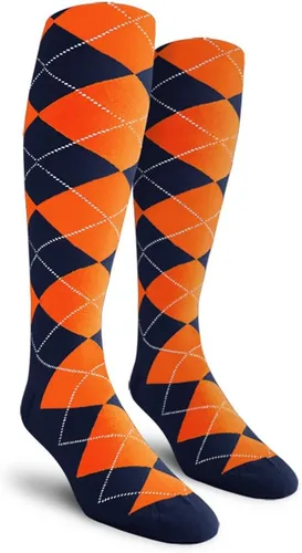 Vista 25 de Golf Knickers Calcetines Coloridos de Algodón Argyle hasta la Rodilla para Hombres, Mujeres y Jóvenes (AA-ZZ)