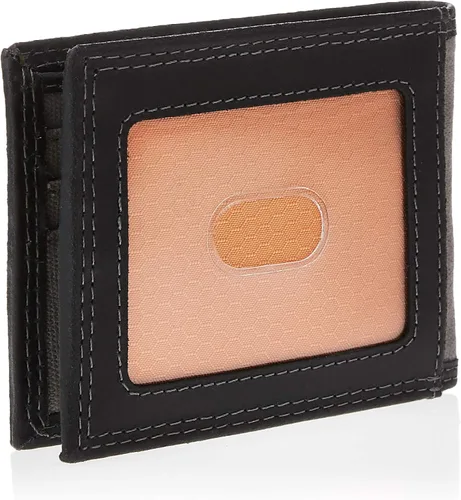 Vista 2 de Timberland PRO - Cartera de lona para hombre piel RFID ventana trasera para identificación