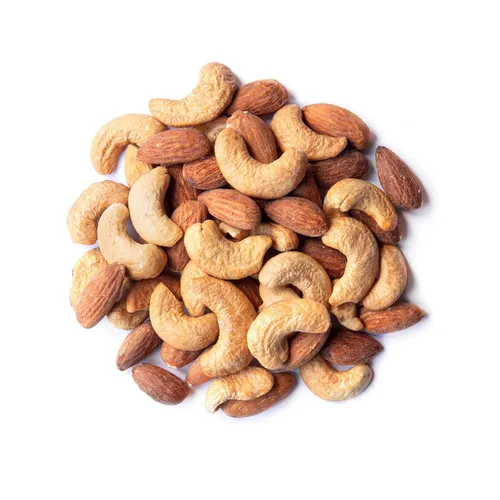 Vista 3 de Food to Live Mezcla de almendras orgánicas y anacardos, 8 onzas, nueces tostadas al horno con sal del Himalaya, sin OMG, mezcla rica en proteínas