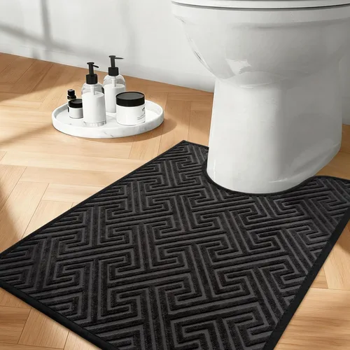 Vista 38 de YIHOUSE Alfombras de baño beige de 17 x 24 pulgadas, de secado rápido, antideslizantes, absorbentes, lavables a máquina, fina alfombra de baño