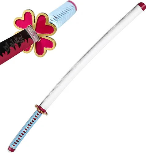 Vista 2 de Metal Fantasy Demon Nichirin Samurai Espada Réplica de acero inoxidable para disfraz y cosplay